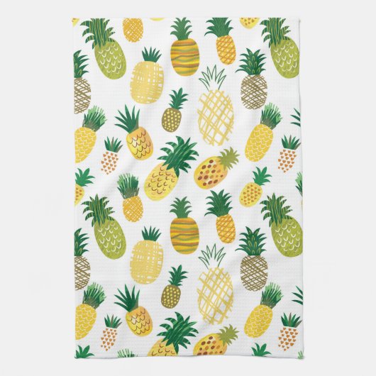 Trendy-Ananas-Muster Handtuch (Vertikal)