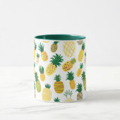 Trendy-Ananas-Muster Tasse (Zentrum)