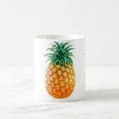 Trendy Ananas-Weiß 325-ml-klassische weiße Tasse (Mittel)