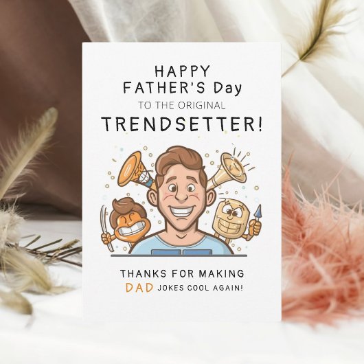 Trendy and Funny Trendsetter Vatertag Karte