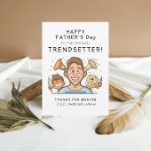 Trendy and Funny Trendsetter Vatertag Karte