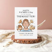 Trendy and Funny Trendsetter Vatertag Karte