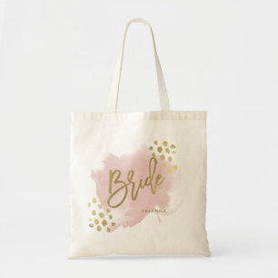 Trendy and Glam Blush Pink and Gold   Braut Tragetasche