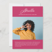 Trendy and Modern Graduation Party Einladung (Rückseite)