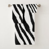 Trendy Animal Print Zebra Nahtloses Muster Badhandtuch Set (Insitu)