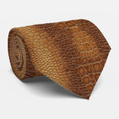 Trendy Anniversary Gift Ideas Crocodile Skin  Krawatte (Gerollt)