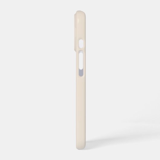 trendy Antique White with Monogram Case-Mate iPhone 16 Hülle (Linke Seite)