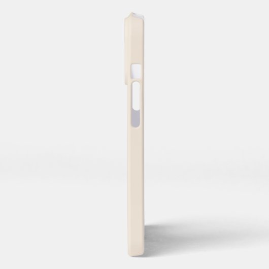 trendy Antique White with Monogram Case-Mate iPhone Hülle (Linke Seite)