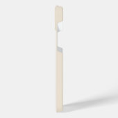 trendy Antique White with Monogram Case-Mate iPhone Hülle (Linke Seite)