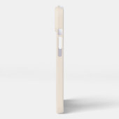 trendy Antique White with Monogram Case-Mate iPhone Hülle (Linke Seite)