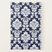Trendy "any color" Chic Floral Damask Planer (Rückseite)