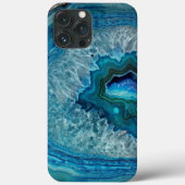 Trendy Aquamarin Blue Aqua Türkis Geode Rock Muste Case-Mate iPhone Hülle (Rückseite)