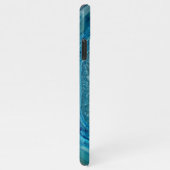 Trendy Aquamarin Blue Aqua Türkis Geode Rock Muste iPhone Hülle (Rechte Seite)