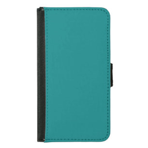 Trendy Aquamarin Blue Green Color, Geldbeutel Hülle Für Das Samsung Galaxy S5