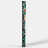 Trendy Aquamarin Butterfly Personalisierter Name Case-Mate iPhone Hülle (Rückseite / Rechts)