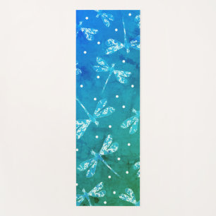 Trendy aquamarine Libelle Yogamatte