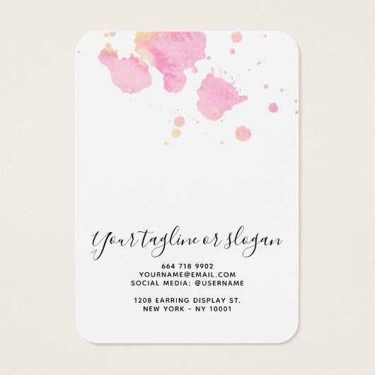 Trendy Aquarellkarton (Rückseite)