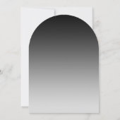 Trendy Arched Foto Abschluss Einladung (Rückseite)