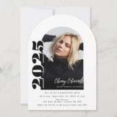 Trendy Arched Foto Abschluss Einladung (Vorderseite)