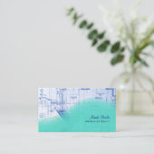 Trendy Architect Visitenkarten Visitenkarte (Stehend Vorderseite)