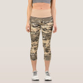Trendy Army Fatigue Camouflage Capri Leggings (Vorderseite)
