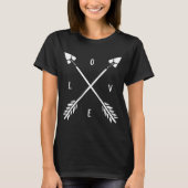 Trendy Arrows-LIEBE T-Shirt (Vorderseite)