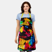 Trendy Artistic Modern Abstrakte Küche Schürze (Getragen)