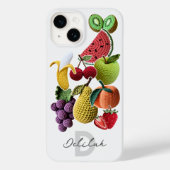 Trendy Artistic Rainbow Crochet FruchtCollage Case-Mate iPhone Hülle (Rückseite)