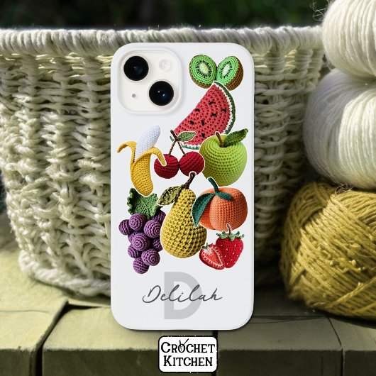 Trendy Artistic Rainbow Crochet FruchtCollage Case-Mate iPhone Hülle