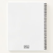 Trendy Artistic Rainbow Crochet FruchtCollage Notizblock (Rückseite)