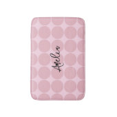 Trendy Ästhetik Pink Personalisiert Girls Badematte (Vorderseite Vertikal)