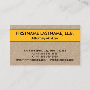 Trendy Attorney-at-Law Business Card Visitenkarte