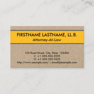 Trendy Attorney-at-Law Business Card Visitenkarte