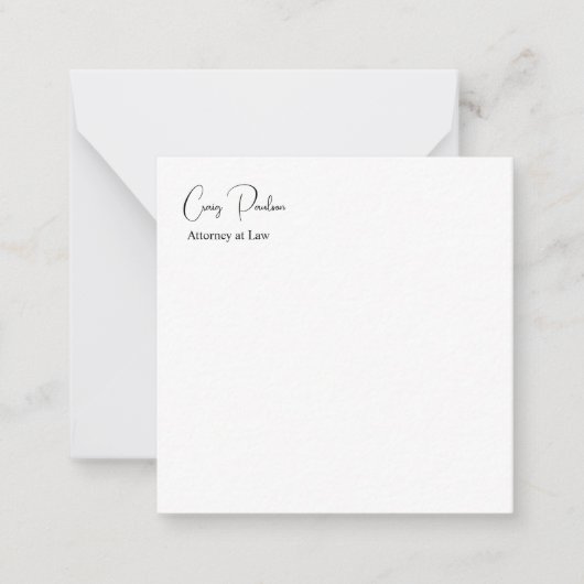 Trendy Attorney at Law Unique Special Mitteilungskarte (Vorderseite)
