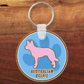Trendy Australian Kelpie Schlüsselanhänger (Vorderseite)