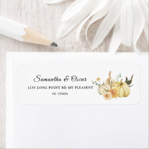 Trendy Autumn Wassercolor Pumpkin & Blume