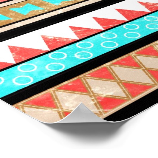Trendy aztec poster (Ecke)