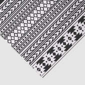 Trendy Aztec Tribal Print Geometric Pattern (Schwa Seidenpapier (Ausschnitt)