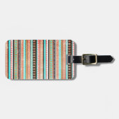 Trendy Azteke Gepäckanhänger (Vorderseite horizontal)