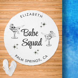 Trendy Babe Squad White Junggeselinnen-Abschied