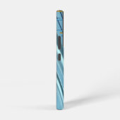 Trendy Baby Blue Musical Notes Samsung Galaxy Hülle (Rechte Seite)