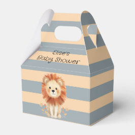 Trendy Baby Lion Stripes Boy Baby Dusche Geschenkschachtel