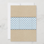 Trendy Baby Q Sprinkle für Baby-Dusche Einladung (Rückseite)