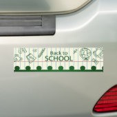 Trendy Back to School Green Autoaufkleber (Auf Auto)