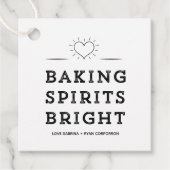 Trendy Baking Spirituosen Bright Cookie Exchange T Geschenkanhänger (Vorderseite)