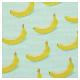 TRENDY BANANAS DESIGN PATTER IN GRÜNEM HINTERGRUND STOFF