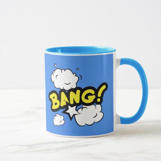 Trendy Bang Comic Buchdesign Tasse (Rechts)