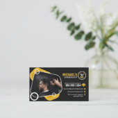 Trendy Barbershop Hair Styling Barber Shop Haarsch Treuekarte (Stehend Vorderseite)