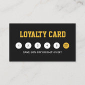 Trendy Barbershop Hair Styling Barber Shop Haarsch Treuekarte (Rückseite)