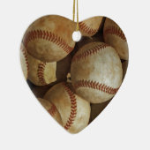 Trendy Baseball Artwork Keramik Ornament (Rechts)